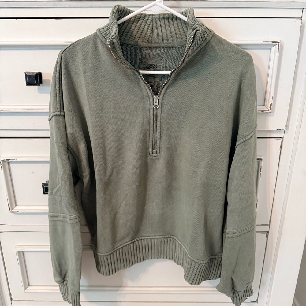 aerie Quarter Zip Sweatshirt